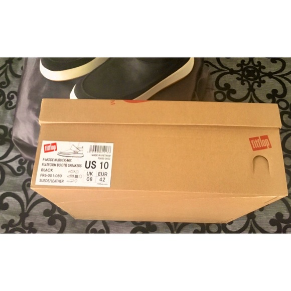 NWT FitFlop Nubuck-Mix Flatform Bootie Sneakers Size 10 - Picture 8 of 8
